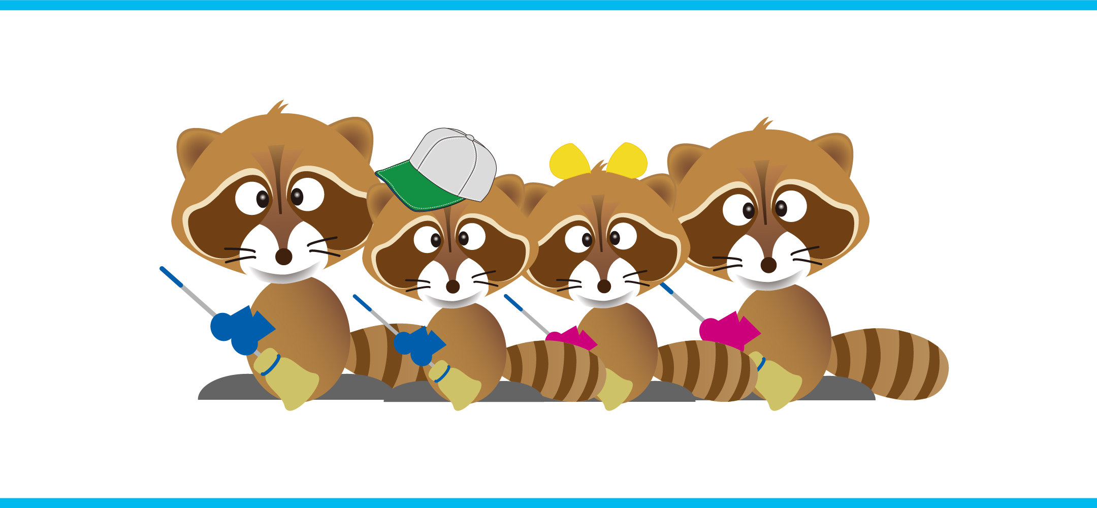 おそうじアライグマ：キャラクター